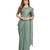 Light green plain chiffon saree with blouse