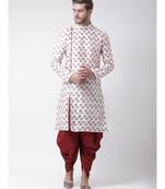 Dupion Silk Off White DEYANN Kurta with Patiala set