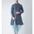 Dupion Silk Navy Blue DEYANN Kurta with Patiala set