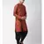 Dupion Silk Orange DEYANN Kurta with Patiala set