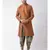 Dupion Silk Orange DEYANN Kurta with Patiala set