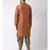 Dupion Silk Orange DEYANN Kurta with Patiala set