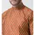Dupion Silk Orange DEYANN Kurta with Patiala set