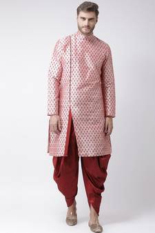 Dupion Silk pink DEYANN Kurta with Patiala set