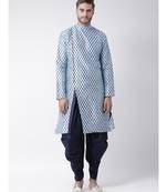 Dupion Silk Sky Blue DEYANN Kurta with Patiala set