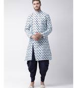 Dupion Silk Sky Blue DEYANN Kurta with Patiala set