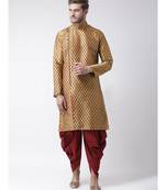 Dupion Silk Brown DEYANN Kurta with Patiala set