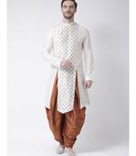 Dupion Silk Off White DEYANN Kurta with Patiala set