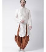 Dupion Silk Off White DEYANN Kurta with Patiala set