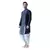 Dupion Silk Navy Blue DEYANN Kurta with Patiala set