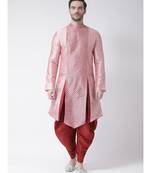 Dupion Silk pink DEYANN Kurta with Patiala set
