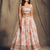 Stunning White Organza Zari and Sequins Work Floral Wedding Lehenga Choli for Women
