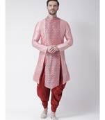 Dupion Silk pink DEYANN Kurta with Patiala set