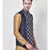 Silk Blend Navy Blue DEYANN Ethnic Jacket