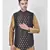 Silk Blend Black DEYANN Ethnic Jacket