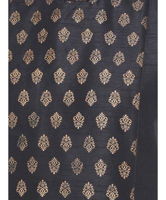 Silk Blend Black DEYANN Ethnic Jacket 5