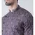 Cotton Blend Navy Blue DEYANN Kurta with Churidar set