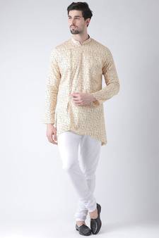 Cotton Blend Yellow DEYANN Kurta with Churidar set