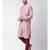 Dupion Silk pink DEYANN Kurta with Churidar set
