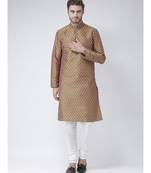 Dupion Silk Green DEYANN Kurta with Churidar set