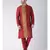 Dupion Silk Red DEYANN Kurta with Churidar set