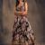 Stunning Black Organza Zari and Sequins Work Floral Wedding Lehenga Choli for Women