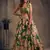 green and peach wedding lehenga set choli with dupatta for women