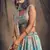Stunning Sky Blue Organza Zari and Sequins Work Floral Wedding Lehenga Choli for Women