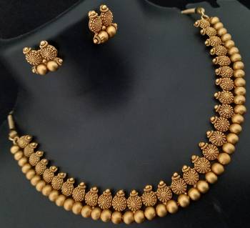 Rajwadi Plated Premium Quality Real Necklace Copy Jewellery set 1