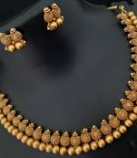 Rajwadi Plated Premium Quality Real Necklace Copy Jewellery set