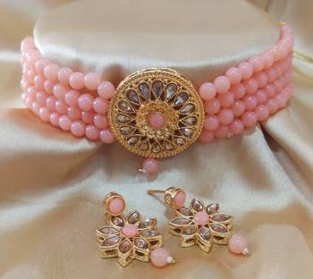 Peech Kach Pearl Choker Latest Bollywood Style Jewellery Set 1