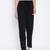 Black plain rayon palazzo-pants