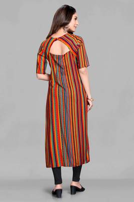 Multicolor printed rayon ethnic-kurtis 2