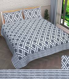 Rajasthani Traditional Jaipuri Pure Cotton King Size Double Bedsheet With 2 Pillow Covers Sets