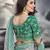 Grey embroidered organza saree with blouse