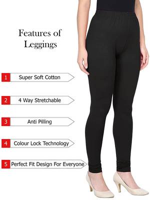 KEX Black Indian Churidar Cotton Casual wear Silm fit churidar legging for women churidar for Girl 3