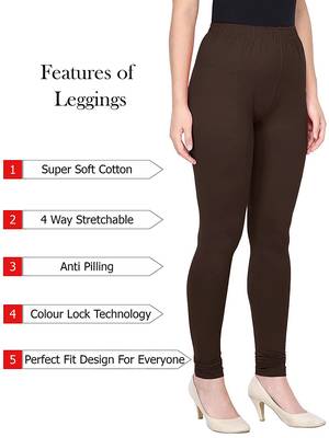 KEX Brown Indian Churidar Cotton Casual wear Silm fit churidar legging for women churidar for Girl 3