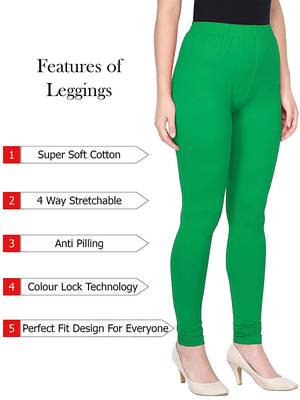 KEX Green Indian Churidar Cotton Casual wear Silm fit churidar legging for women churidar for Girl 3