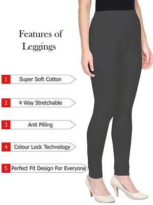 KEX Grey Indian Churidar Cotton Casual wear Silm fit churidar legging for women churidar for Girl 3