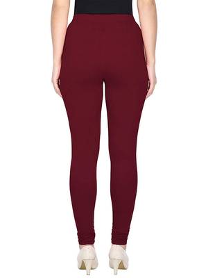 KEX Maroon Indian Churidar Cotton Casual wear Silm fit churidar legging for women churidar for Girl 2
