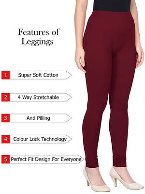 KEX Maroon Indian Churidar Cotton Casual wear Silm fit churidar legging for women churidar for Girl 3