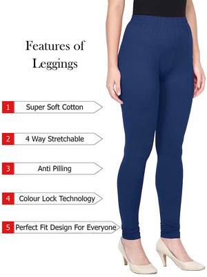 KEX Navy Blue Indian Churidar Cotton Casual wear Silm fit churidar legging for women churidar for Girl 3