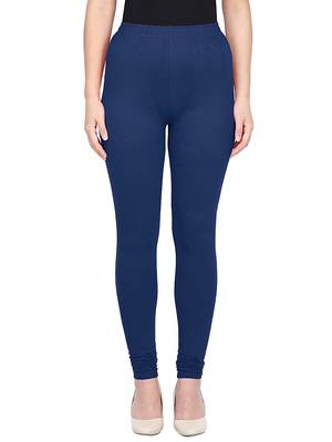 KEX Navy Blue Indian Churidar Cotton Casual wear Silm fit churidar legging for women churidar for Girl 4
