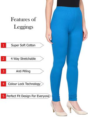 KEX Sky Blue Indian Churidar Cotton Casual wear Silm fit churidar legging for women churidar for Girl 3