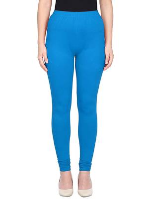 KEX Sky Blue Indian Churidar Cotton Casual wear Silm fit churidar legging for women churidar for Girl 4