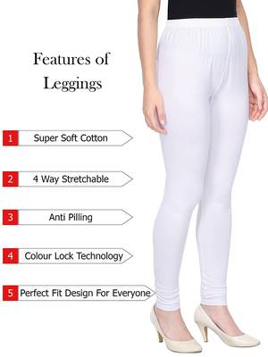 KEX white Indian Churidar Cotton Casual wear Silm fit churidar legging for women churidar for Girl 3