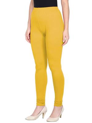 KEX yellow Indian Churidar Cotton Casual wear Silm fit churidar legging for women churidar for Girl 1