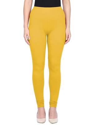 KEX yellow Indian Churidar Cotton Casual wear Silm fit churidar legging for women churidar for Girl 3