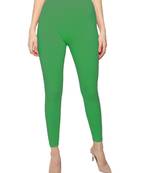Green  Women's Slim Fit  Cotton Ankle Length Leggings Legging for women Sizes:   L