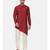 Red Silk Cotton Kurta Set